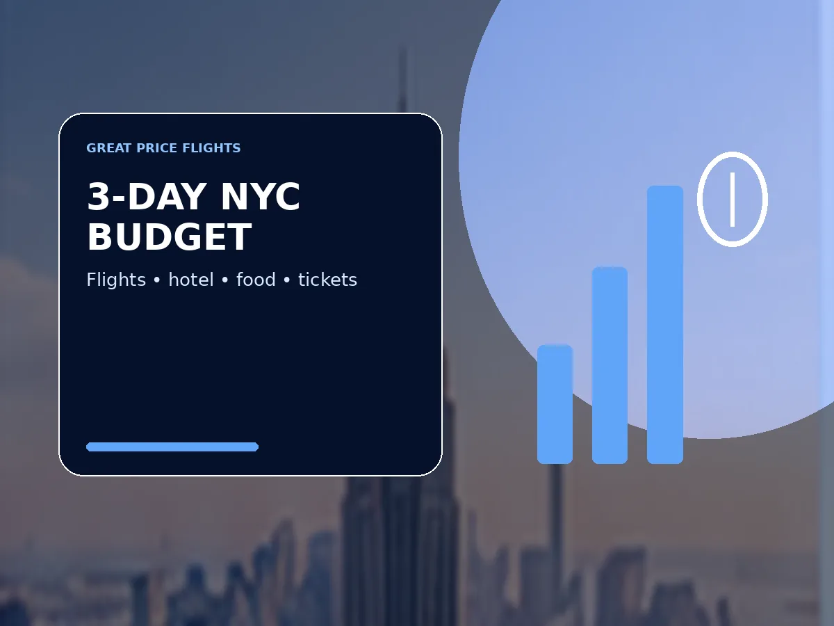 Illustrated NYC trip cost breakdown